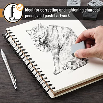 Mr. Pen- Kneaded Erasers, 1.57" x 1.37", 4 Pack, Gray - color: Gray, size: 4 Pack, 1.57" x 1.37"