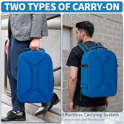 TORIBIO Large Hardshell Camera Backpack DSLR/SLR/Mirrorless Photography Bag - color: Blue