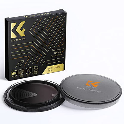 K&F Concept 62mm Soft GND8 (3 Stop) Graduated Neutral Density Lens Filter - size: 62mm