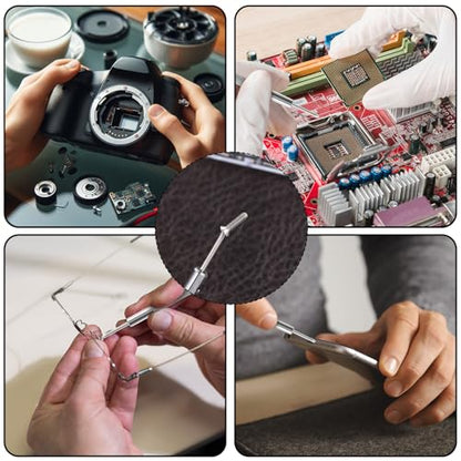 500 Pcs Small Screws for Electronics, M1.2/M1.4/M2.0 Replacement Screws with Screwdriver for Glasses Watches Laptop Computer - color: silver