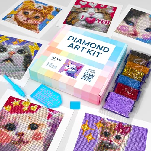 LuwoArte Painting Kit – Japanese Theme (Kittens) - color: Kittens