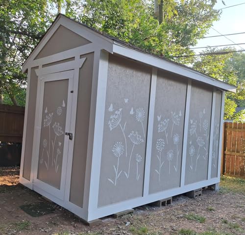 Large Flower Stencils for Painting Dandelion Stencils for Wood Fence - style: Dandelion