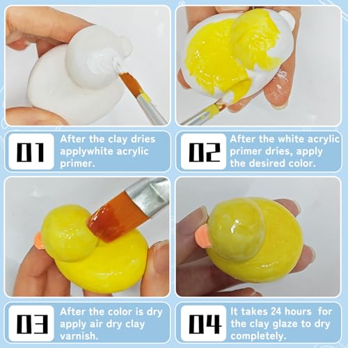 100ml Air Dry Clay Glaze, Protect Clay Surfaces,Delivers Gloss Glaze Effect (Pack of 2) - size: 2 x 100ml Gloss