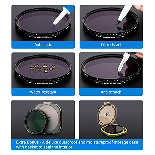 JJC 62mm ND Filter ND2-2000 VND Variable Neutral Density Adjustable Fader - size: 62mm