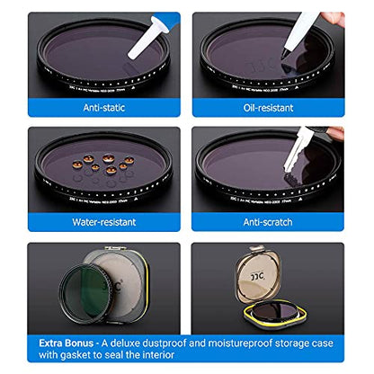 JJC 62mm ND Filter ND2-2000 VND Variable Neutral Density Adjustable Fader - size: 62mm
