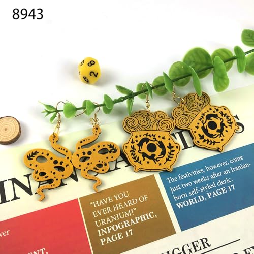 kingmise Moon Phase Earrings Pendant, epoxy Resin Silicone Mold 8943-8944