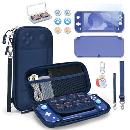 Younik Switch Lite Case, 14 in 1 Accessories Kit for NS Switch Lite (2019) - color: Blue