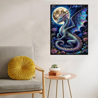 Dragon Diamond Art Kits for Adults 12x16In - color: Dragon