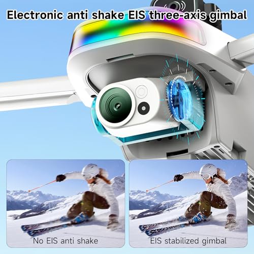 4K Drone with Camera for Adults & Beginners, 5.5" HD Touchscreen Remote, 30-Min Flight, Brushless Motor, Smart Obstacle Avoidance, One-Key Return, Foldable RC Drone Under 260g
