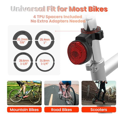 AirTag Bike Tracker Mount Hidden Anti-Theft Seatpost Reflector Holder