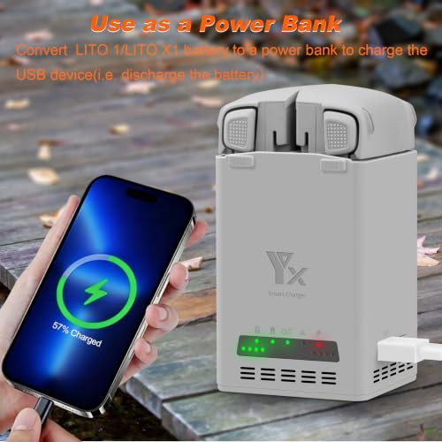 65W Two-Way Battery Charger with Storage Charge for DJI Lito 1 X1