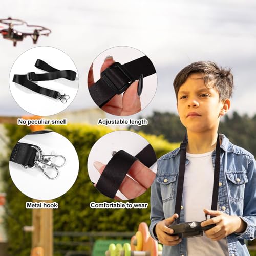 PEUTIER Controller Neck Strap, Adjustable Neck Strap Soft Sling Belt Lanyard Holder for DJI RC/RC 2/DJI Mini 4 Pro/Air 3/Mavic 3 pro/Mini 3/Mini 3 Pro Remote Controller Drone Accessories
