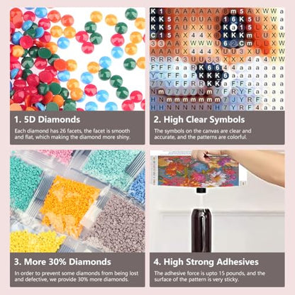 FHBUBPUP Diamond Painting Kits for Adults Fox Diamond Art Kits for Adults