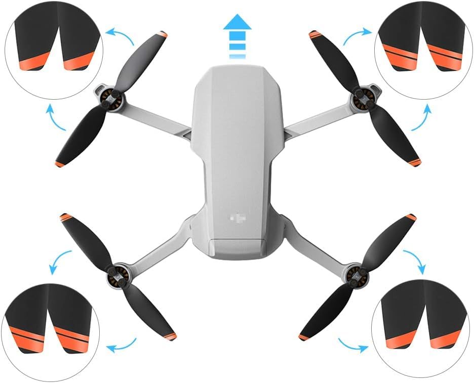 16PCS Propellers for DJI Mini 4K, Mini 2, Mini 2 SE & Mini SE Drone Blades - color: 16 Pcs