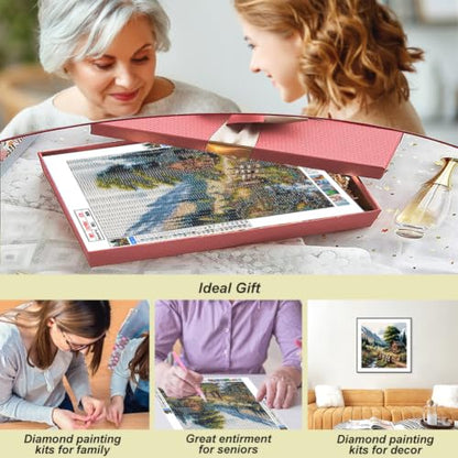 FHBUBPUP Landscape Diamond Art Kits for Adults, Diamond Painting Kits
