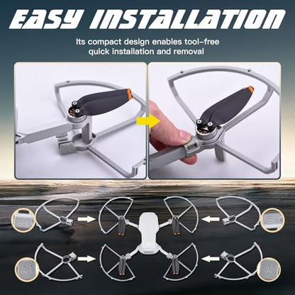 x xotic tech Propellers Replacement Low-Noise and Quick-Release 4726 Blades Props Propeller Guard Protector Compatible with DJI Mini 2 SE/Mini SE/Mini 2/Mini 4k Drone(20PCS)