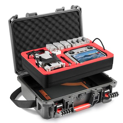 STARTRC Mini 4 Pro Case,Dual Layer Hard Case for DJI Mini 3 for Skyrover X1 - color: Grey-Dual Layer