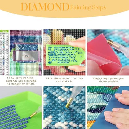 DAZZLEDOTS Diamond Art Kits, Funny Pink Bathroom Diamond Painting - color: DT099