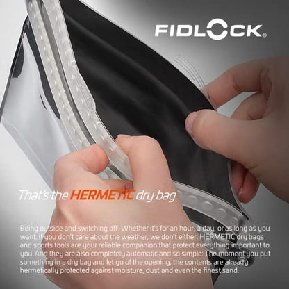FIDLOCK Hermetic Dry Bag Flexible Magnetic Bag, Multi, Fabric Grey - color: Fabric Grey, size: Multi