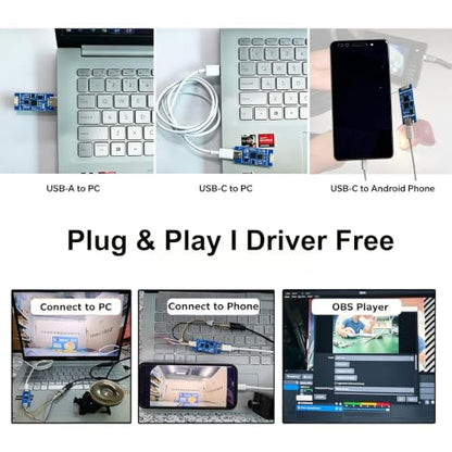 CVBS AV to USB Grabber Video Capture 1080P Auto Pal NTSC YUY2 MJPG Format
