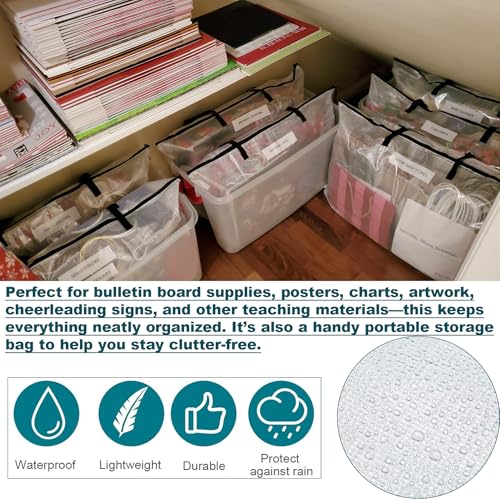 GREBSTK Art Portfolio Bag, 28x20 Inch, 2PCS Clear Poster Storage