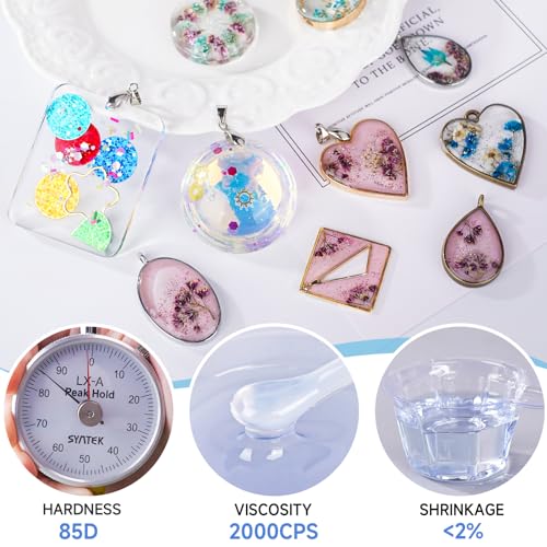 LET'S RESIN UV Resin, 1500g Hard Resin with Silicone Measuring Cups - size: 1500g
