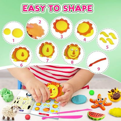 Air Dry Clay 138 Colors, Modeling Magic Clay Gift for Kids - color: 138 Colors
