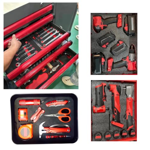 Tool Box Foam 3Pack,22x18x2 Cut-to-Fit Tool Organizer for Drawers - size: 22×18×2-3PCS