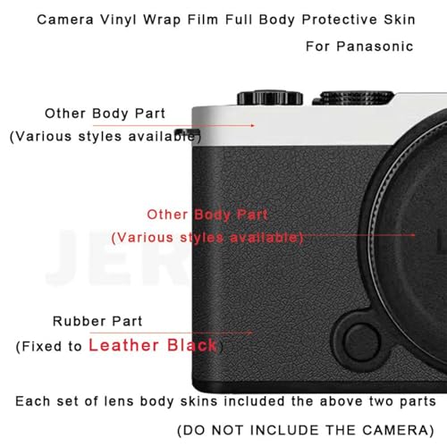 Camera Skin Wrap Anti-Scratch Sticker Coat Vinly Protective Film Body Protector Decals Cover for Panasonic Lumix S9 S 9(Triangle Black) - color: Triangle Black