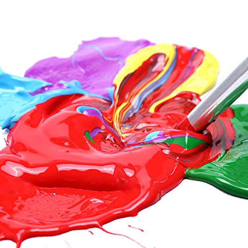GOTIDEAL Canvases for Painting, 18 Pack Canvas Boards Multipack with Acrylic Paint Set,8 Primary Colors（(120ml,4 oz)