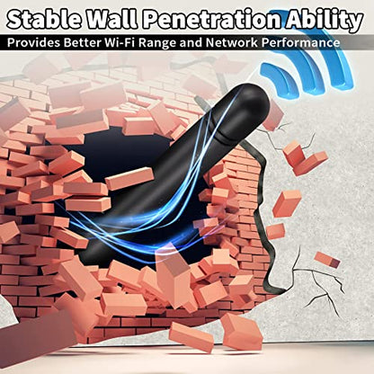 Bingfu Dual Band WiFi 2.4GHz 5GHz 5.8GHz 3dBi MIMO RP-SMA Male Antenna (10-Pack) for WiFi Router Wireless Network Card USB Adapter Security IP Camera Video Surveillance - color: [RP-SMA Male] Antenna 10-Pack - Black