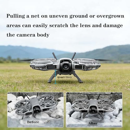 Foldable Extended Landing Gear for DJI NEO 2 Accessories, Upgraded Landing Legs Kit with Quick Release, Drone Protector Stabilizer for DJI NEO 2 More Combo