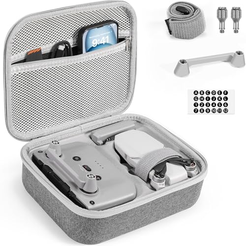 Carrying Case for DJI Mini 4K/Mini 2 SE Accessories Kit, 5-in-1 Hard Travle Storage Bag, Includes 1 Pair of Rocker, Joystick Protector, Propeller Holder& Digital Sticker