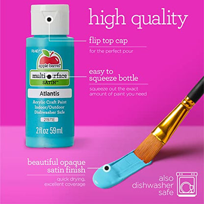 Apple Barrel Essentials Acrylic Paint Set, 12, 24 Fl Oz (Pack of 1) - size: 24 Fl Oz (Pack of 1)