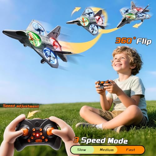 Remote Control Airplane Drone for Kids 8-12, Outdoor Flying Toy for Boys - size: L0718