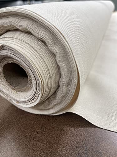Sedona Designz 60" Wide Cotton Duck Canvas Fabric - 7oz Durable 100% Cotton (Natural, 10 Yards) - color: Natural, size: 10 Yards