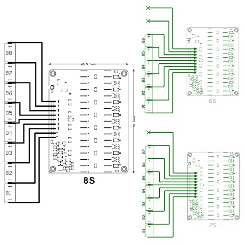 6S 7S 8S 5A Active Equalizer Balancer BMS Balancer Battery Energy Transfer
