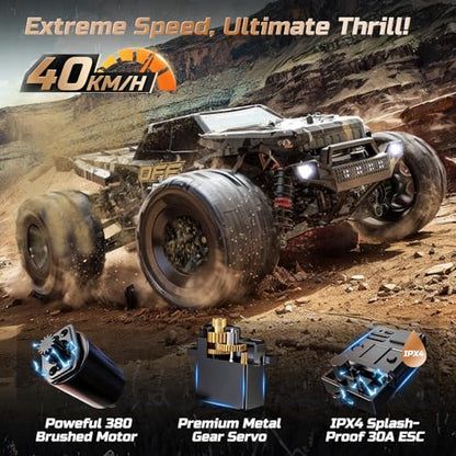 DEERC 9309E RC Cars for Adults 40KPH,All Terrain Fast Remote Control Car