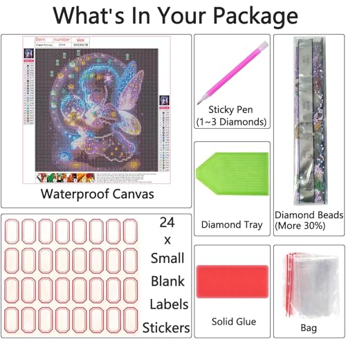 Shouruihua Diamond Painting Kits for Adults, Cute Angel Diamond Art Kits - color: Cute Angel