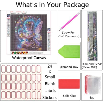 Shouruihua Diamond Painting Kits for Adults, Cute Angel Diamond Art Kits - color: Cute Angel