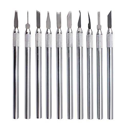NIUPIKA Wax Carvers Carving Knives Pottery Clay Sculpting Tool Set Steel Modeling Hand Tool
