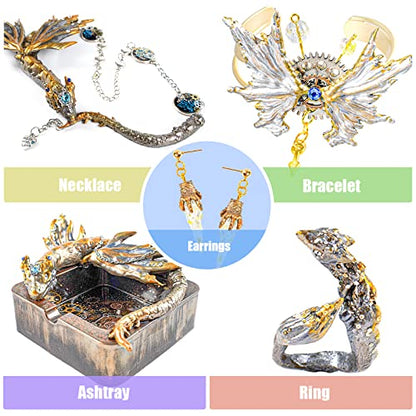 Dragon Resin Molds Pack of 2 for Jewelry Making with User Manual