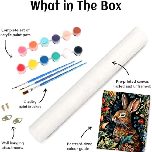 9 Pack Cute Animal Paint by Numbers Kit for Adults Beginner (Without Frame) - color: YH05011