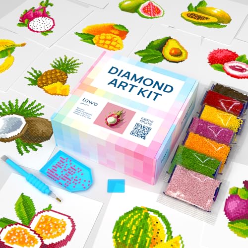 LuwoArte Painting Kit – Japanese Theme (Exotic Fruits) - color: Exotic Fruits