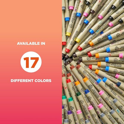 Sakura Pigma Micron Fineliner Pens, Black, Assorted Point Sizes, 6 Pack - size: 1 Count (Pack of 6)