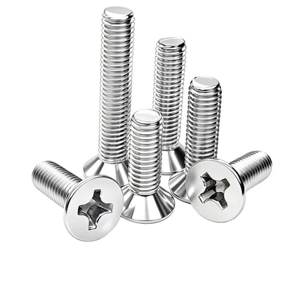 100Pcs M3-0.5x14mm Flat Head Phillips Machine Screw - size: M3-0.5x14mm(100Pcs)