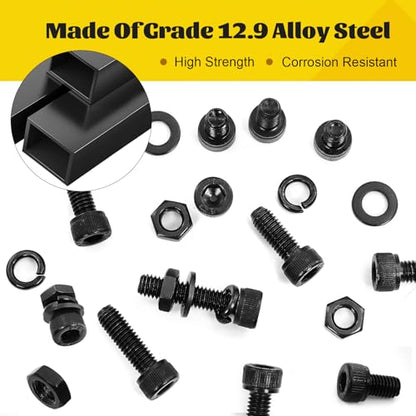 649PCS M3 Hex Socket Head Screws Assortment Kit, M3x30/35/40/45/50 mm - size: M3 649pcs