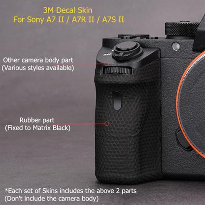 Anti-Scratch Camera Skin Wrap Sticker Coat Vinly Protective Film Body Protector Decals Cover for Sony A7II A7RII A7SII A7M2(Field Camouflage Black) - color: Field Camouflage Black