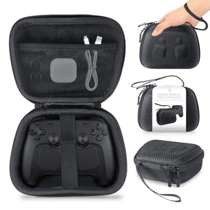 EJGAME Universal Game Controller Travel Case - Travel Storage Compatible with Steam Controller,Xbox One, Xbox Series X/S, PS5, PS4, and Switch Controllers