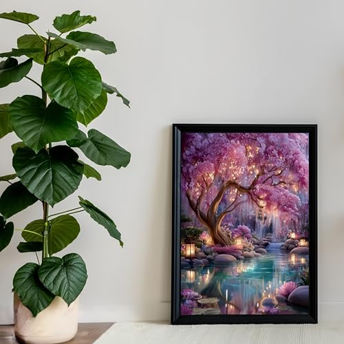 Diamond Paintings Kits for Adults,Glowing Dream Forest Diamond Arts Kits - color: KM647-1